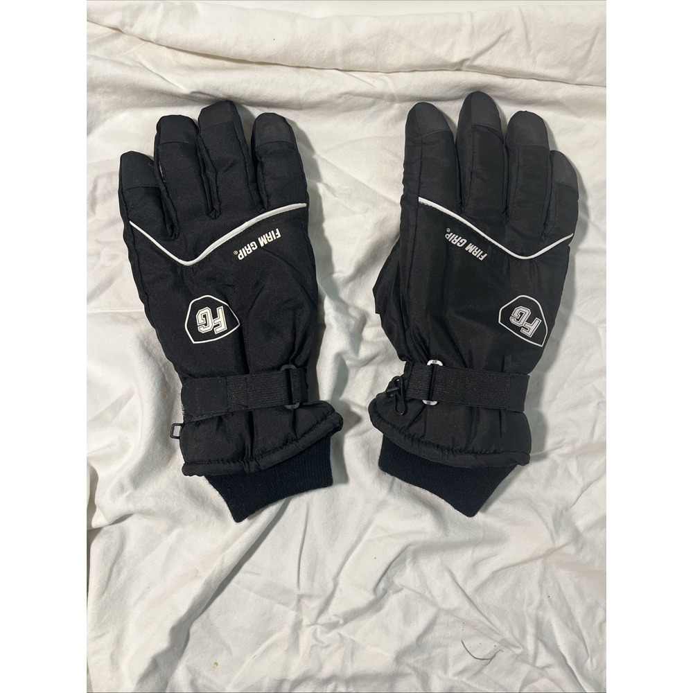 Firm Grip Ski Gloves With Knit Wrist (Size: Large)